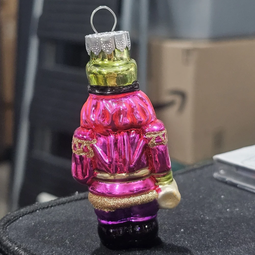 Nutcracker Ornament Vintage Rauch  Glass, Makers of Christopher Radko Christmas